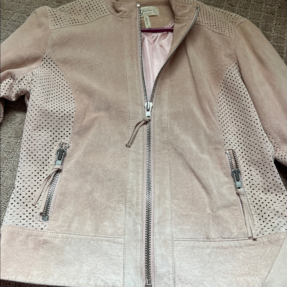 Guess suede pink jacket